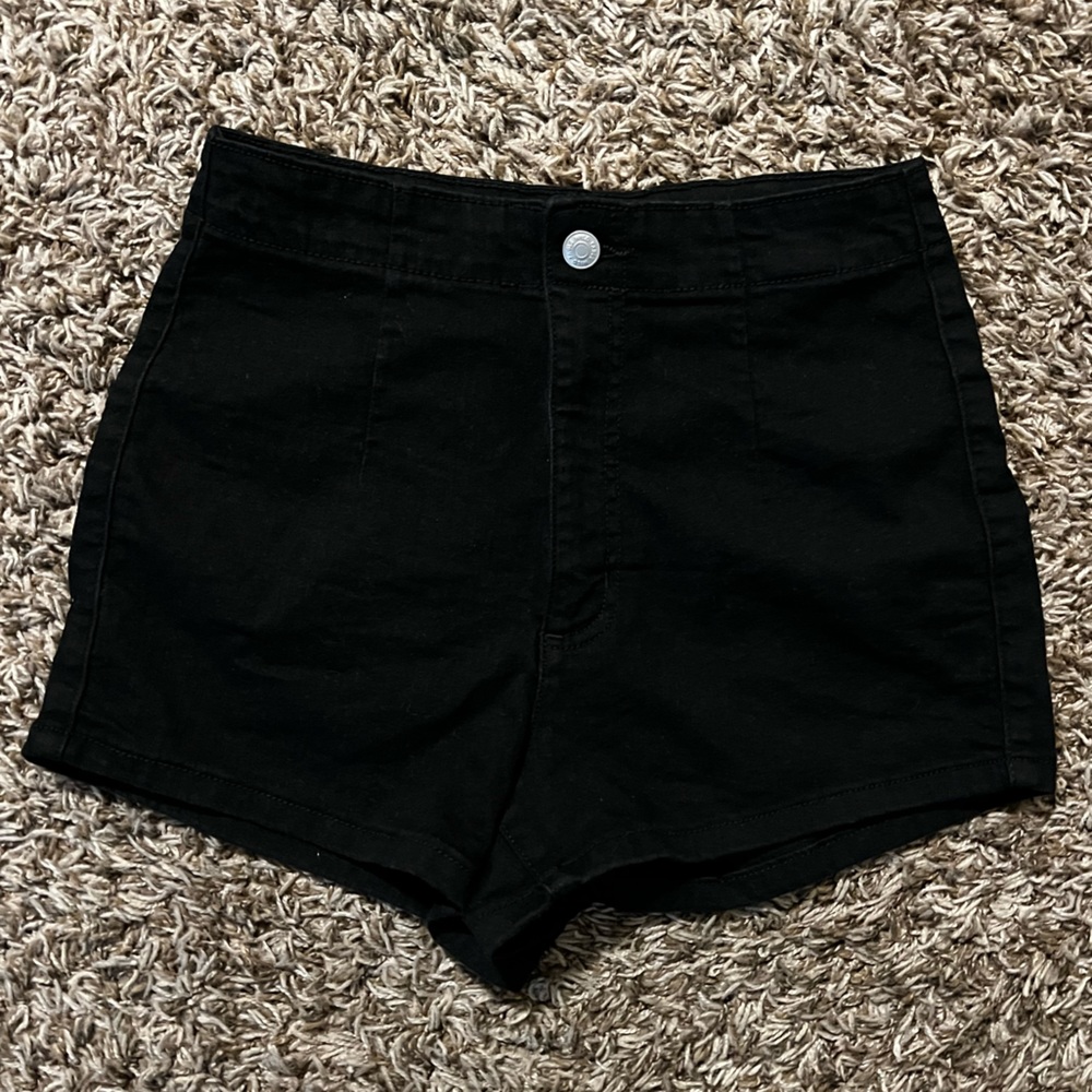 wild fable black denim highest rise shorts size 6/28r